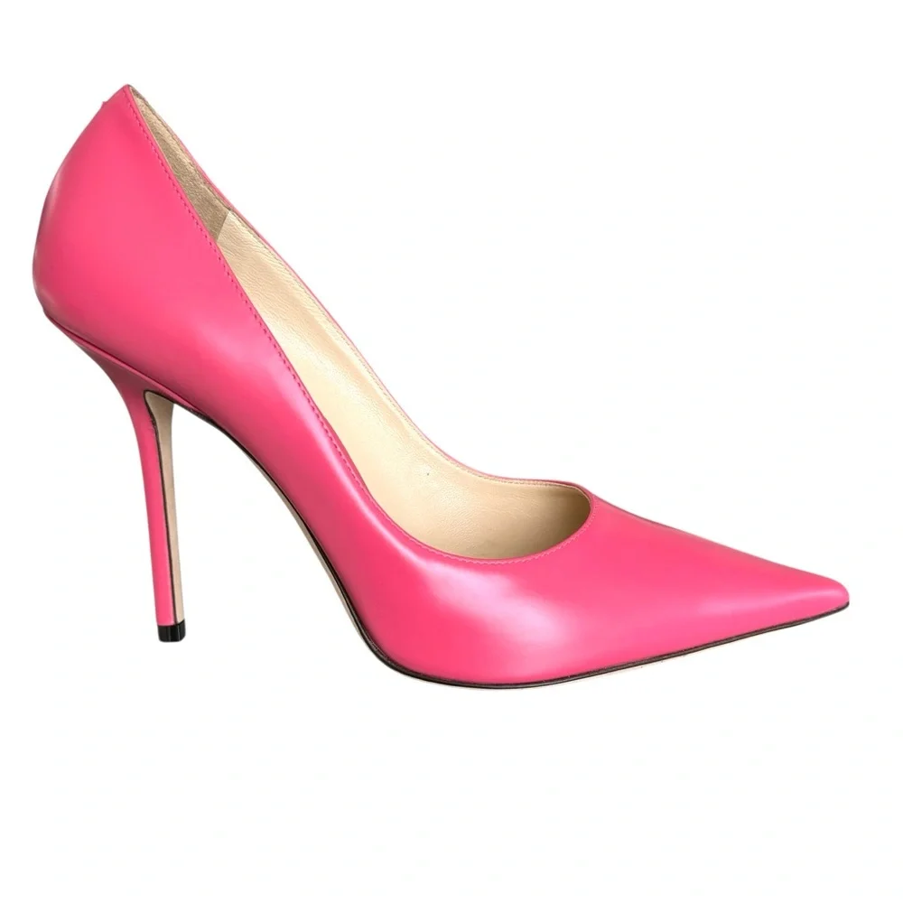 🆕 Jimmy Choo Love 100 Pumps Heels Pink - Picture 7 of 12